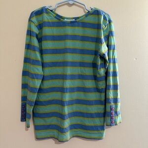 Matilda Jane Size 10 Green Blue Stripped Secret Fields Lapis Long Sleeve…